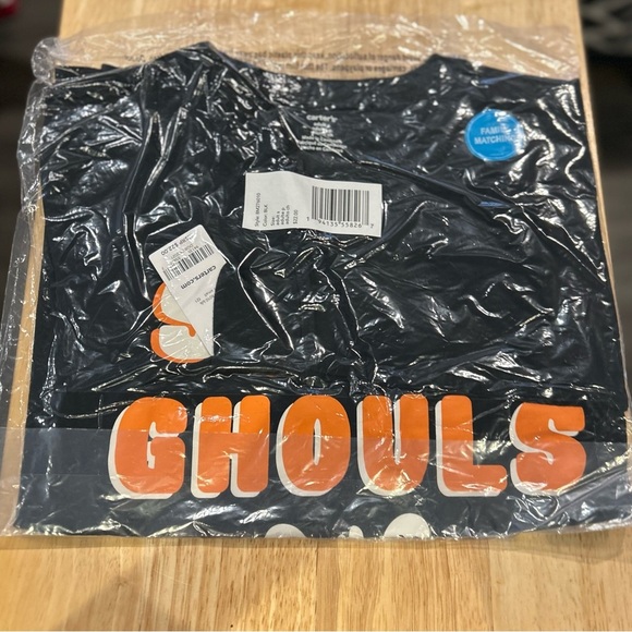 Women's Size Small Carter's Halloween Jersey Tee Long-Sleeve Top "Squad Ghouls" - Picture 4 of 5